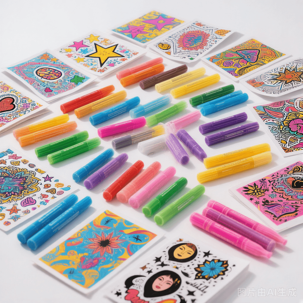 World Cup Face Paint & Tattoo Kit 48pcs